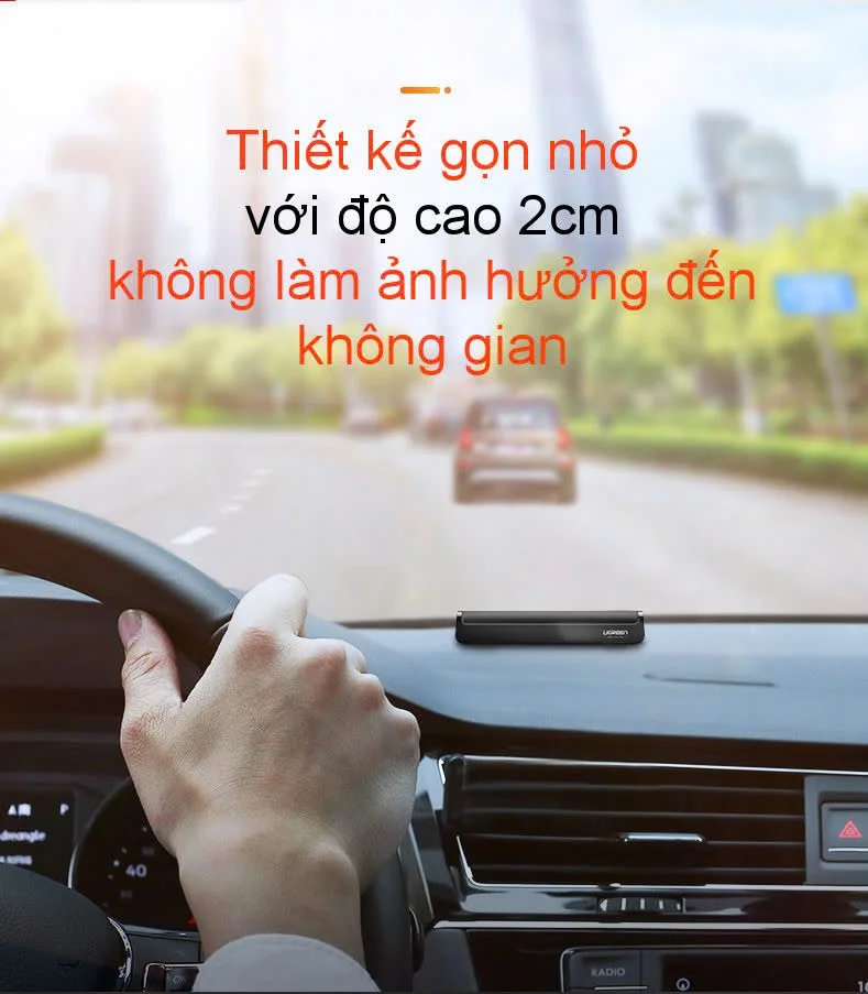 Bảng số điện thoại ô tô Mặt số phủ nam châm, độ bền cao, chất liệu nhôm UGREEN LP151 50722 — ảnh 3