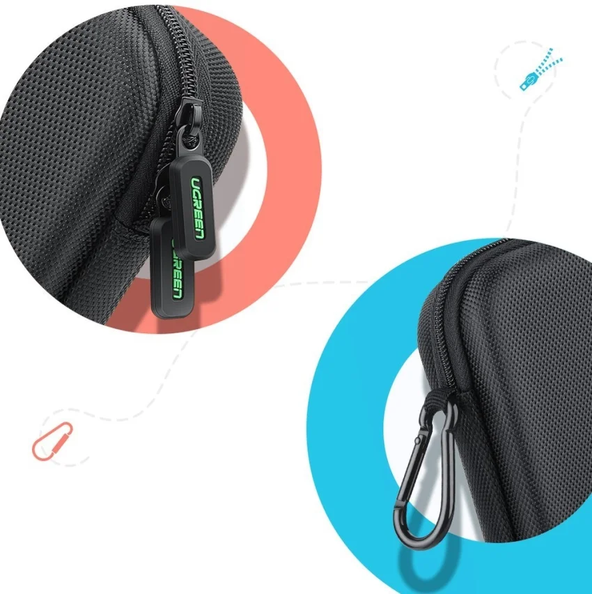 Bao đựng máy cầm tay Nitendo Switch chất liệu nhựa màu đen Ugreen (50974)