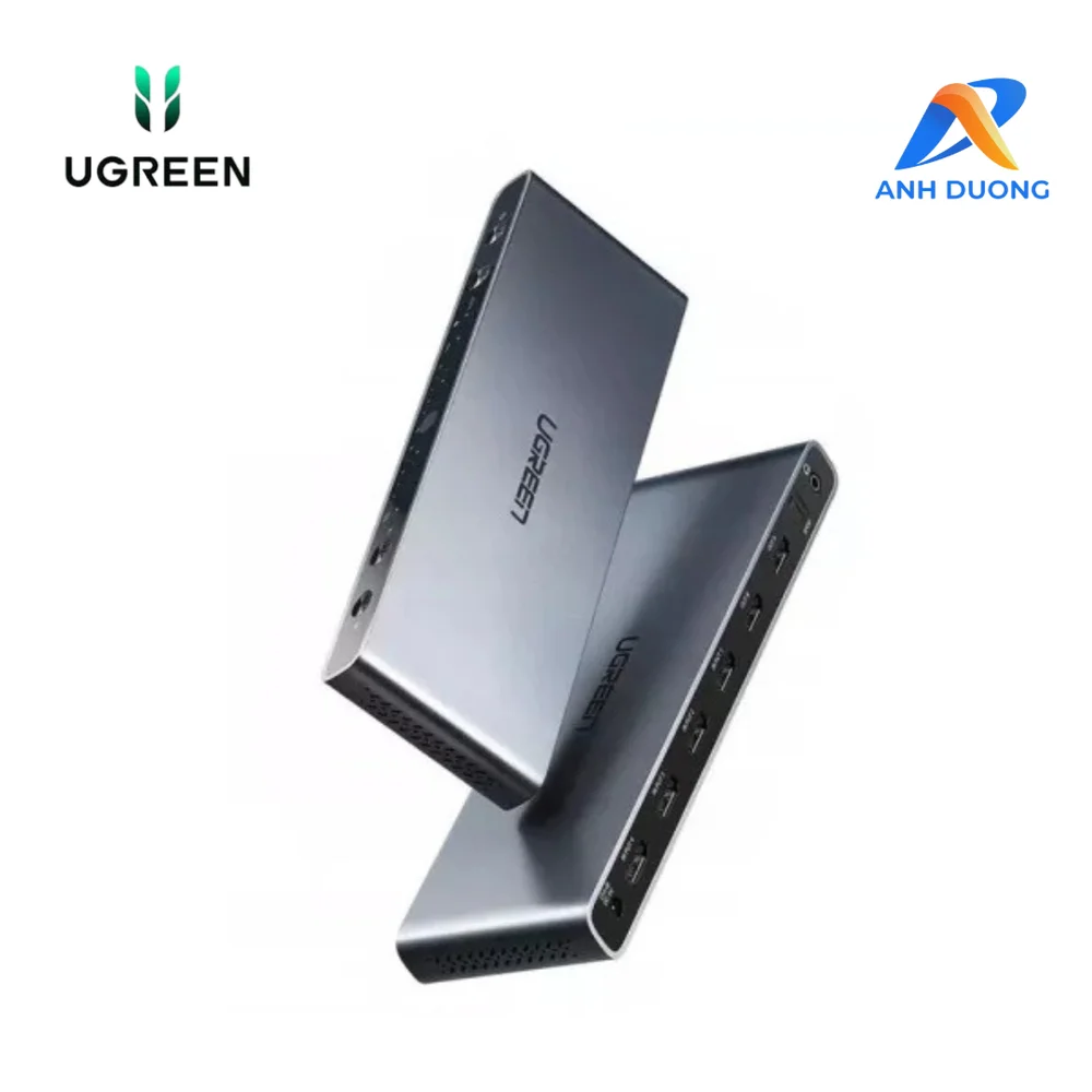 Bộ chia, gộp tín hiệu HDMI 2.0 Matrix 4 vào 2 ra hỗ trợ Audio Optical+3.5mm Ugreen (70435)