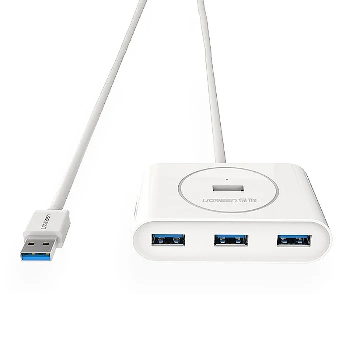 Bộ chia Hub USB 3.0 4 cổng màu trắng dài 0.5M Ugreen (20282) — ảnh 2