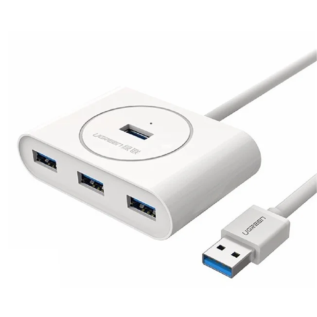 Bộ chia Hub USB 3.0 4 cổng màu trắng dài 1M Ugreen (20283) — ảnh 2