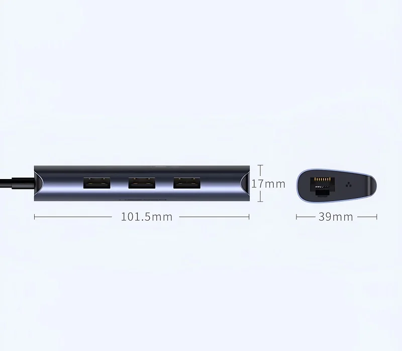 Bộ chia Hub USB 3.0 sang 3 cổng USB 3.0 và cổng mạng LAN Ugreen (60719) — ảnh 4