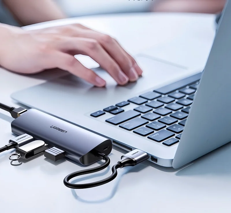 Bộ chia Hub USB 3.0 sang 3 cổng USB 3.0 và cổng mạng LAN Ugreen (60719) — ảnh 6