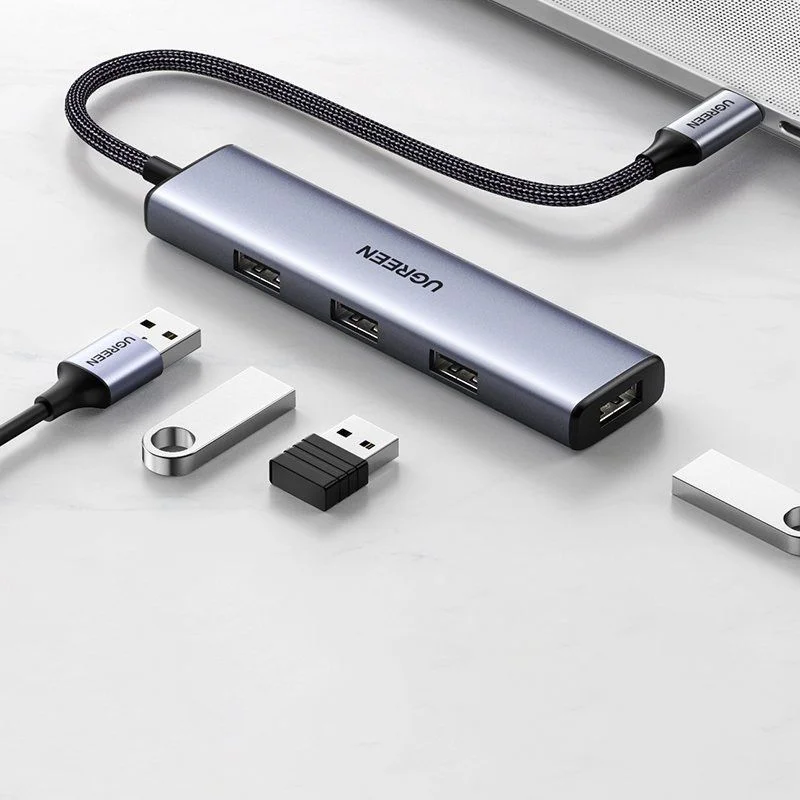 Bộ chia Hub USB-C 4 cổng màu xám Ugreen (70336) — ảnh 5