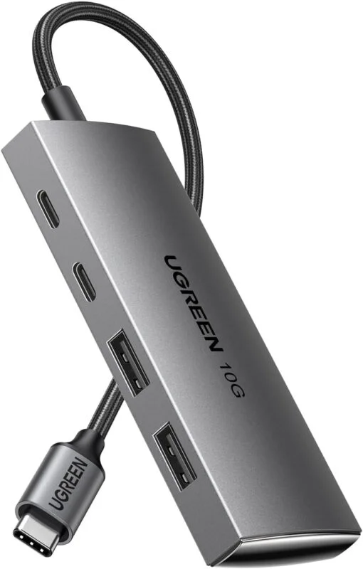 Bộ chia Hub USB-C ra 2 cổng USB 3.1 và 2 cổng USB-C màu đen Ugreen (30758) — ảnh 2