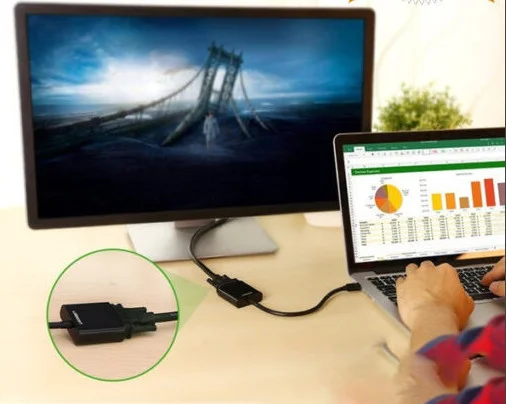 Bộ chuyển đổi có chipset mini DisplayPort sang VGA hỗ trợ 1920*1080 Ugreen ( 10459)