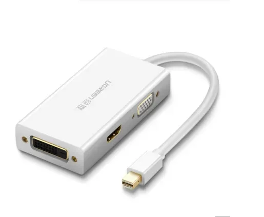 Bộ chuyển đổi DisplayPort sang HDMI/VGA/DVI màu trắng Ugreen ( 20417)