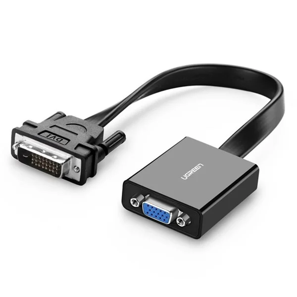Bộ chuyển đổi DVI-D sang VGA active từ máy tính nối ra máy chiếu/màn hình Ugreen (40259)
