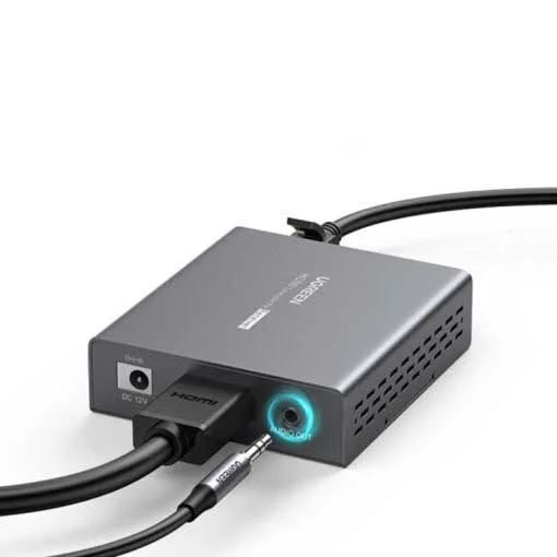 Bộ chuyển đổi HDMI 2.0 qua cáp mạng Cat5e, 6 màu đen hỗ trợ 4K kéo xa 50m Ugreen (10938) — ảnh 2