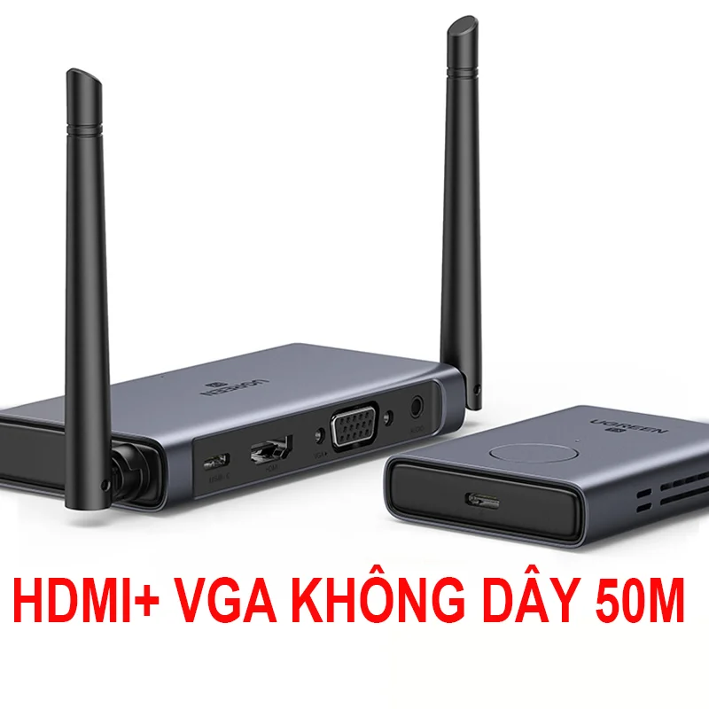 Bộ chuyển đổi HDMI có chipset trình chiếu từ xa gồm bộ truyền, nhận Ugreen (50633A) — ảnh 2