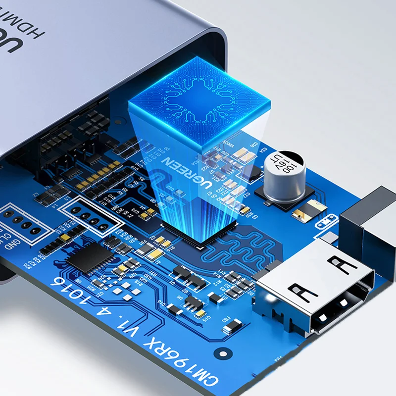 Bộ chuyển đổi HDMI qua cáp mạng Cat5,6 (70m) hỗ trợ 1080p Ugreen (20519)