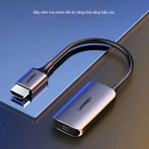 Bộ chuyển đổi HDMI sang miniDP hỗ trợ 4k màu xám Ugreen (60352) — ảnh 3