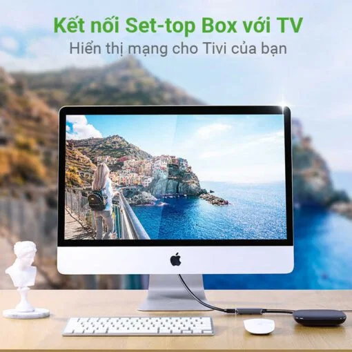 Bộ chuyển đổi HDMI sang miniDP hỗ trợ 4k màu xám Ugreen (60352) — ảnh 4