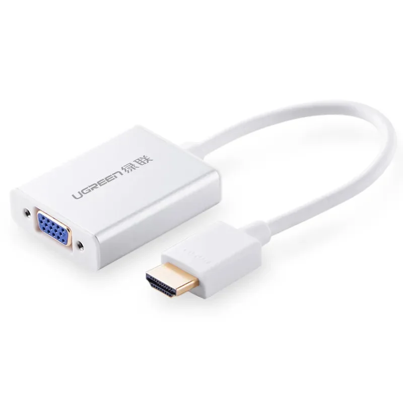 Bộ chuyển đổi HDMI sang VGA + 3.5mm + Micro USB màu trắng Ugreen (40212)