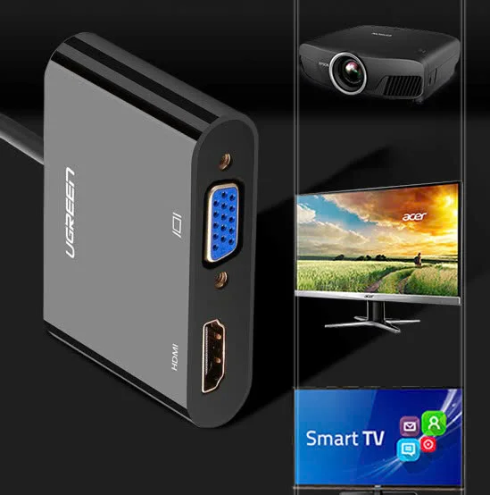 Bộ chuyển đổi HDMI sang VGA+ HDMI Ugreen (40744)