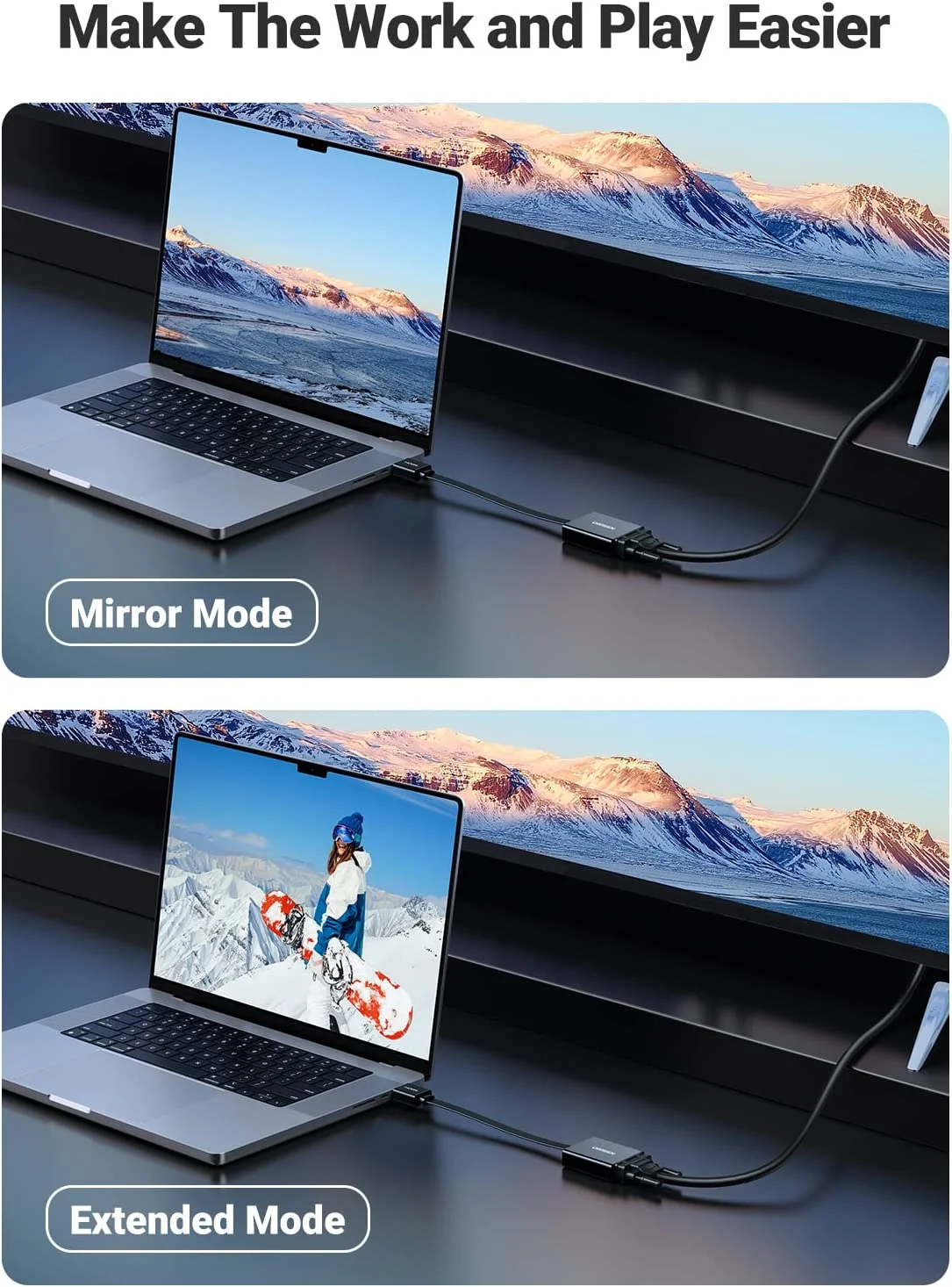 Bộ chuyển đổi HDMI sang VGA màu đen Ugreen (60738)