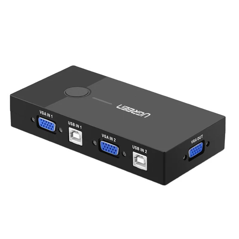 Bộ chuyển đổi KVM màu đen Ugreen (30357)