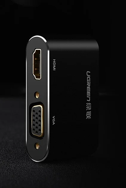 Bộ chuyển đổi Mini DisplayPort sang HDMI/VGA, màu đen, dài 25CM Ugreen (20422) — ảnh 3
