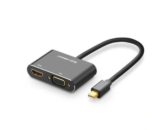 Bộ chuyển đổi Mini DisplayPort sang HDMI/VGA, màu đen, dài 25CM Ugreen (20422)