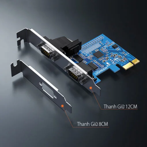 Bộ chuyển đổi PCI express sang cổng 2 cổng RS232 Ugreen (80116)