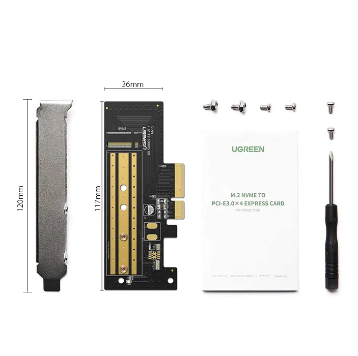Bộ chuyển đổi PCI express sang cổng M.2 NVME Ugreen (70503) — ảnh 4