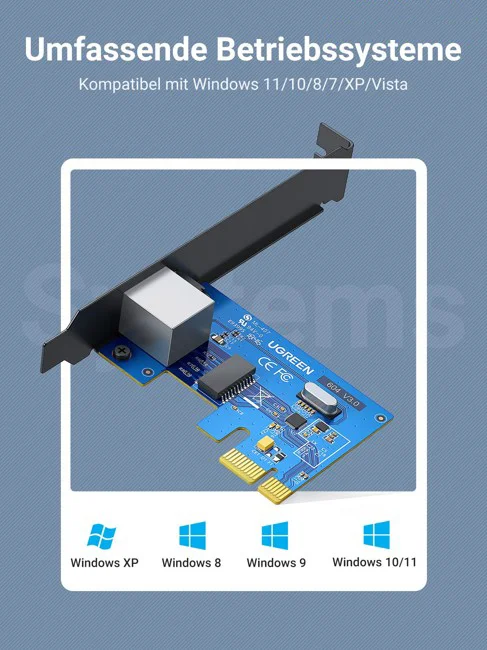 Bộ chuyển đổi PCI express sang cổng USB 3.0 và cổng mạng Ugreen (30771)