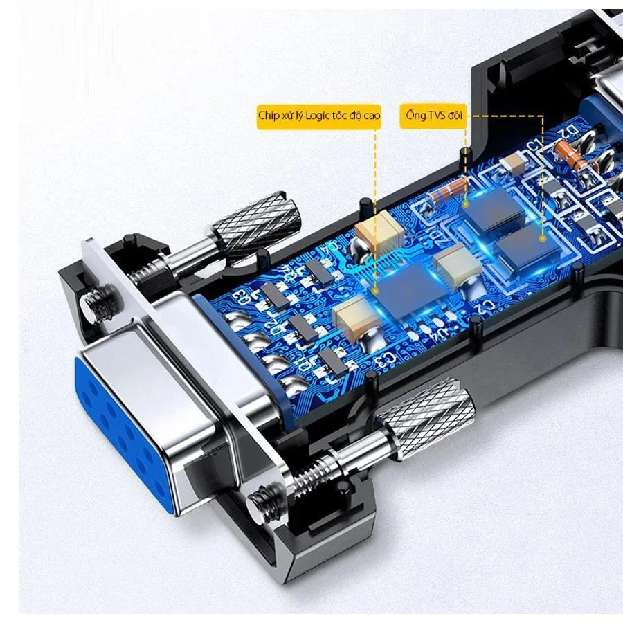 Bộ chuyển đổi RS232 sang RS485 cho dây COM có chip Ugreen (80110)