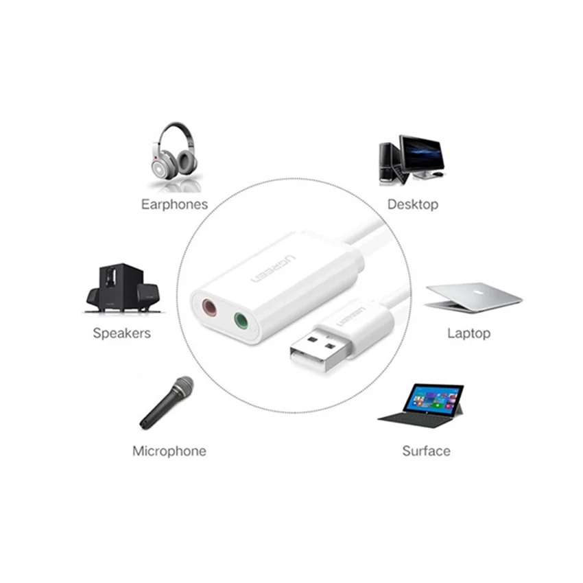 Bộ chuyển đổi USB 2.0 sang AV3.5mm Ugreen (30143) — ảnh 4