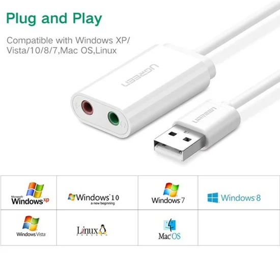 Bộ chuyển đổi USB 2.0 sang AV3.5mm Ugreen (30143) — ảnh 7
