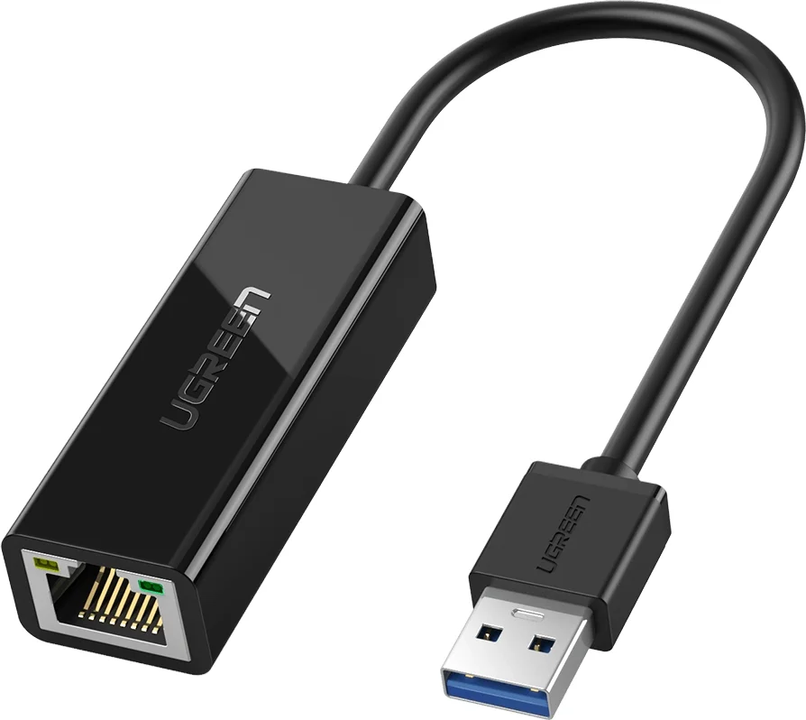 Bộ chuyển đổi USB 3.0 Giga Lan Card, vỏ ABS đen Ugreen (20256)