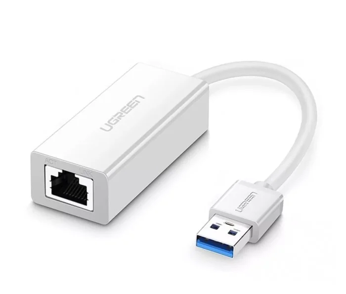 Bộ chuyển đổi USB 3.0 Giga Lan Card, vỏ ABS trắng Ugreen (20255)