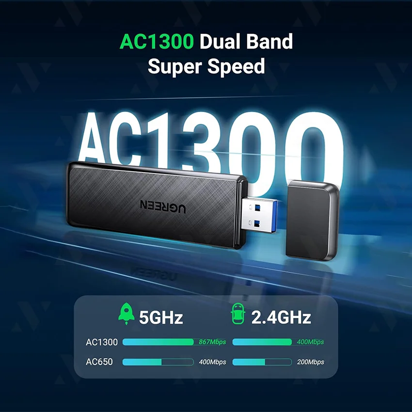 Bộ chuyển đổi USB 3.0 nối mạng Ugreen (50340)