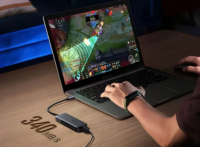 Bộ chuyển đổi USB-C 3.1 sang 5G Lan Card màu ghi xám Ugreen (70604) — ảnh 3