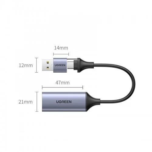 Bộ chuyển đổi USB-C có chipset ghi hình từ cổng HDMI Ugreen (40189)
