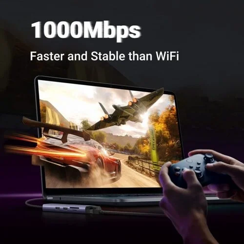 Bô chuyển đổi USB-C sang 2*USB 3.0+HDMI RJ45, SD TF và PD hỗ trợ 4K Ugreen (60515) — ảnh 9