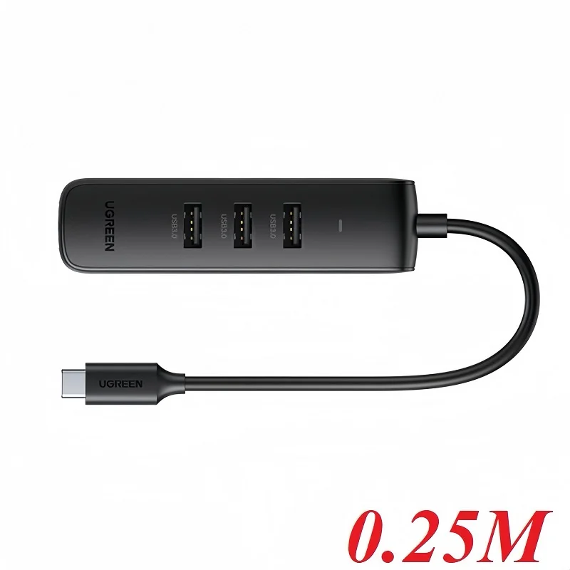 Bộ chuyển đổi USB-C sang 3*USB 3.0+RJ45 Ugreen (10917) — ảnh 2