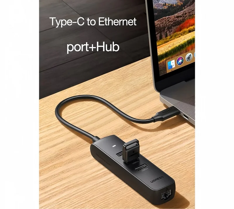 Bộ chuyển đổi USB-C sang 3*USB 3.0+RJ45 Ugreen (10917) — ảnh 3