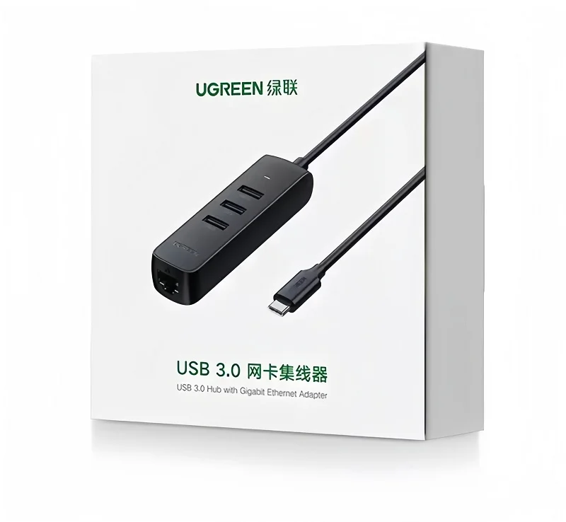 Bộ chuyển đổi USB-C sang 3*USB 3.0+RJ45 Ugreen (10917) — ảnh 4