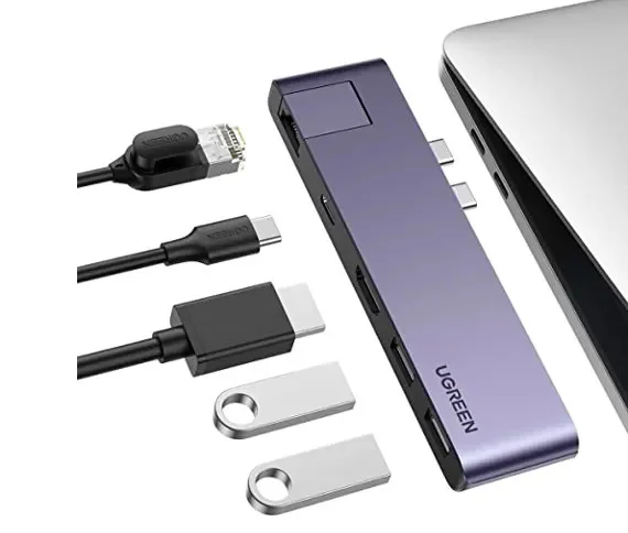 Bộ chuyển đổi USB C sang HDMI USB3.0 cổng mạng dùng cho máy tính Ugreen ( 50984)