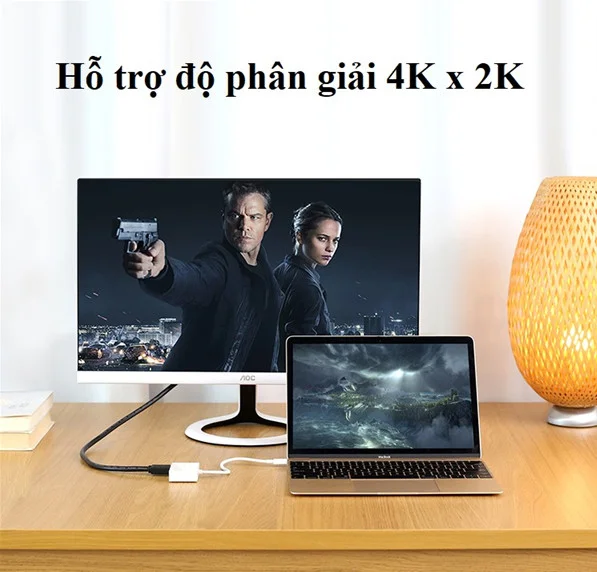 Bộ chuyển đổi USB-C sang HDMI + VGA Ugreen (30843)