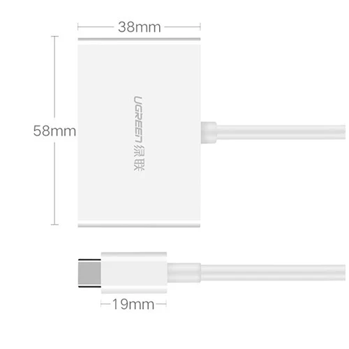 Bộ chuyển đổi USB-C sang HDMI + VGA Ugreen (30843)