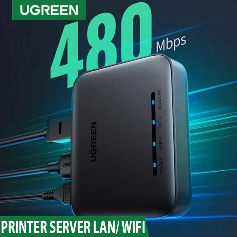 Bộ chuyển đổi USB sang cổng mạng hỗ trợ máy in Ugreen (10941)