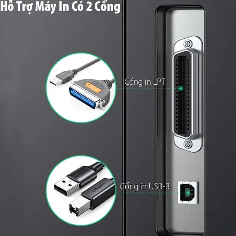 Bộ chuyển đổi USB sang cổng mạng hỗ trợ máy in Ugreen (10941) — ảnh 5