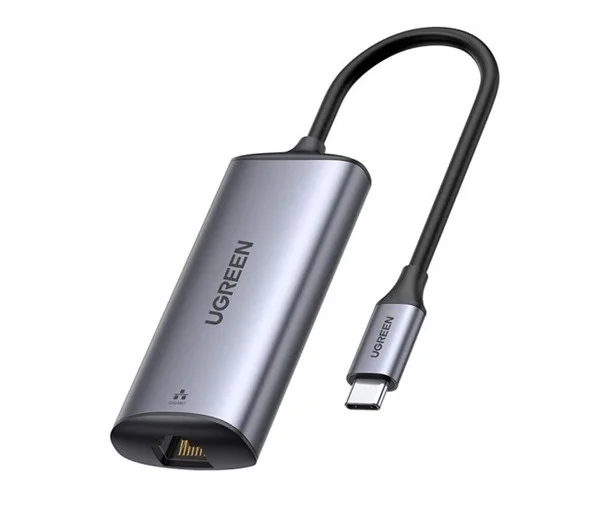 Bộ chuyển đổi USB Type C sang 2.5G Lan Card màu ghi xám Ugreen (70446)