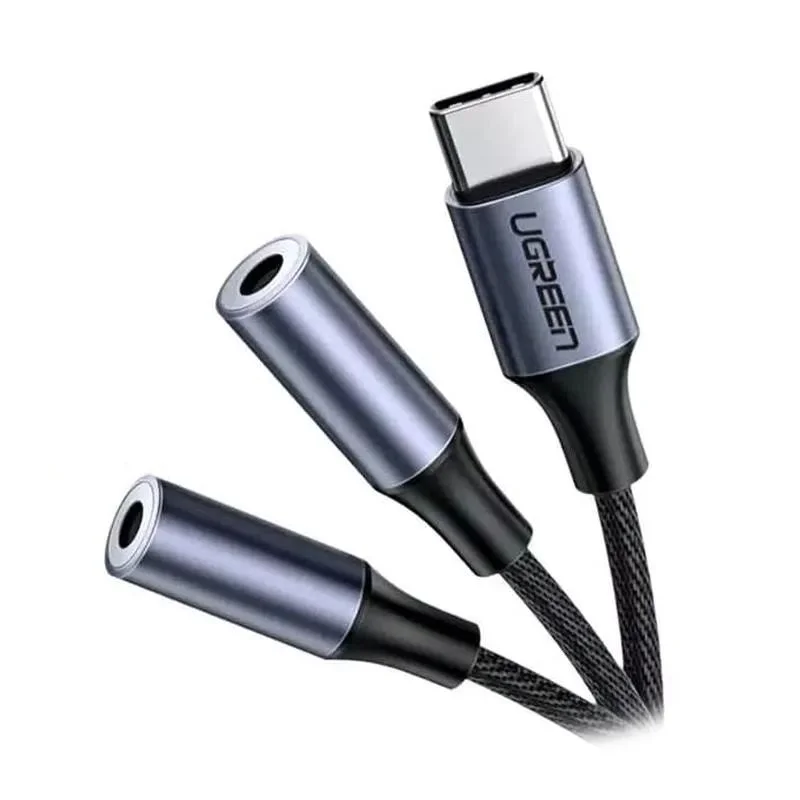 Bộ chuyển đổi USB Type C sang 2 cổng Audio 3.5mm Ugreen (tai nghe và mic) dài 20cm Ugreen (30732) — ảnh 4