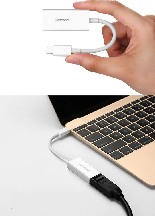 Bộ chuyển đổi USB Type-C sang DisplayPort màu trắng Ugreen ( 40372)