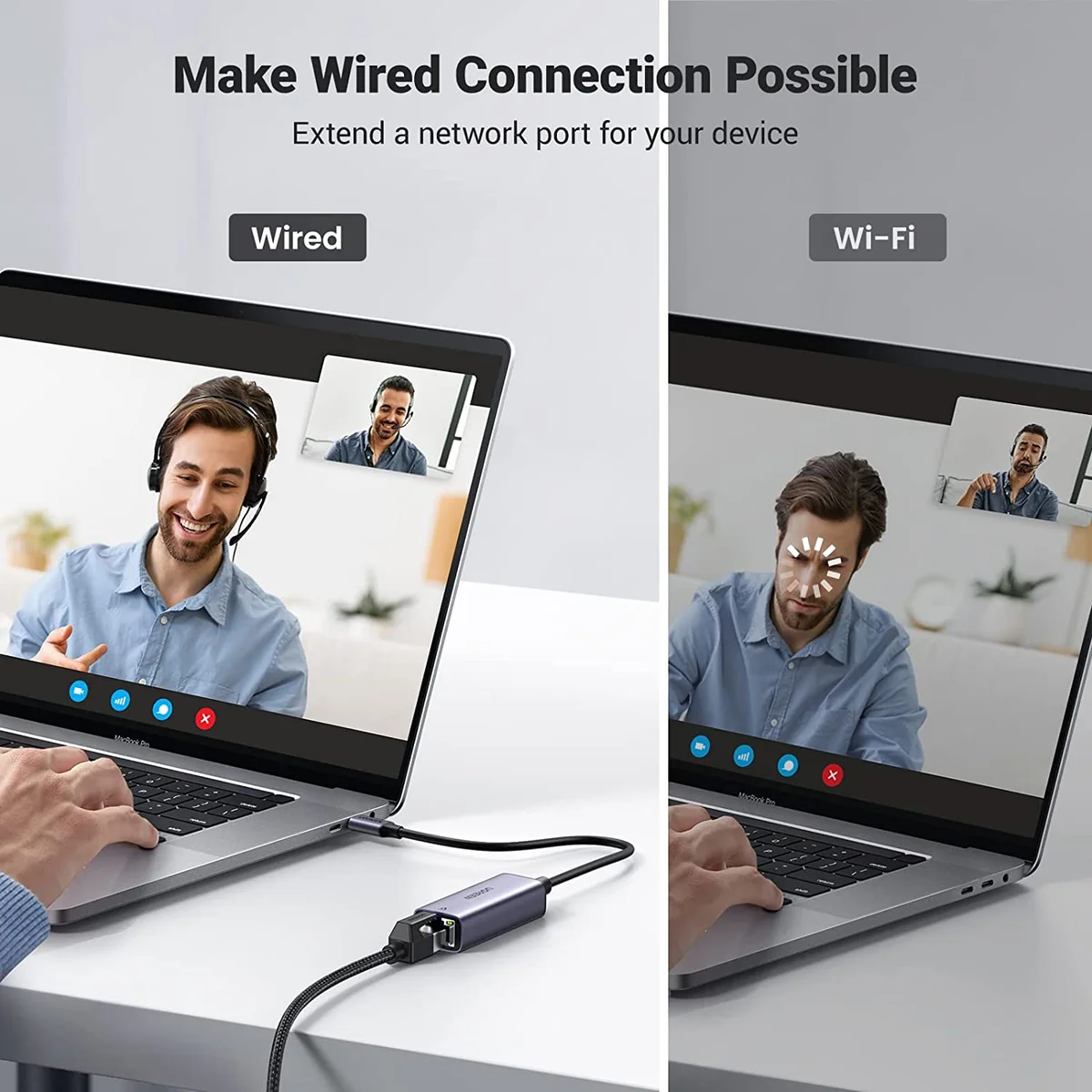 Bộ chuyển đổi USB Type-C sang Giga Lan Ugreen (50737)