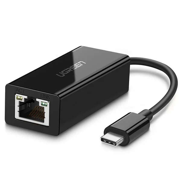 Bộ chuyển đổi USB Type-C sang Gigabit màu đen UGREEN (50307)