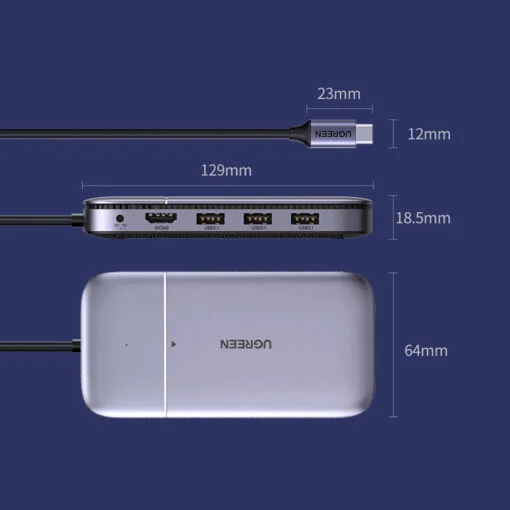 Bộ chuyển đổi USB Type-C sang HDMI và USB 3.1 gen 2 và M.2 Ugreen (70449) — ảnh 11