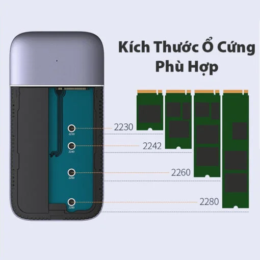 Bộ chuyển đổi USB Type-C sang HDMI và USB 3.1 gen 2 và M.2 Ugreen (70449) — ảnh 5
